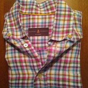 Size M Robert Talbott Button Up